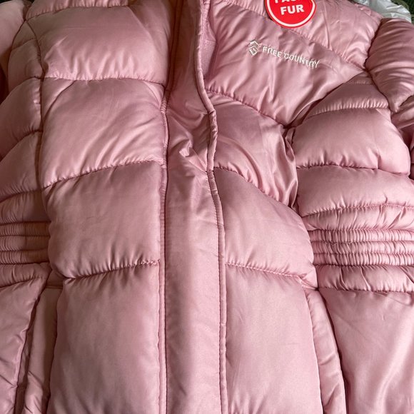 NWt 18 plus 18p 18.5 FREE COUNTRY 3 in 1 LONG winter coat jacket puffer 3in1 kid - Picture 8 of 12